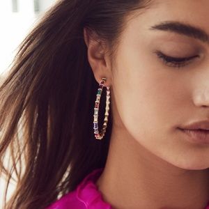 NWT Kendra Scott Thora Gold Hoop Earrings